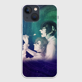 Чехол для iPhone 13 mini с принтом Дазай и Чуя в Кировске,  |  | bungou stray dogs | chuuya | chuuya nakahara | dazai | nakahara | osamu | бродячие псы
dazai osamu | великий | дазай | накахара | осаму | чуя | чуя накахара