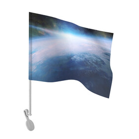 Флаг для автомобиля с принтом Планета Земля (S) в Кировске, 100% полиэстер | Размер: 30*21 см | galaxy | nasa | nebula | space | star | абстракция | вселенная | галактика | звезда | звезды | космический | наса | планеты