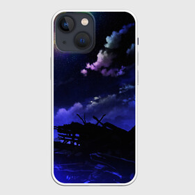 Чехол для iPhone 13 mini с принтом Ночной закат (S) в Кировске,  |  | galaxy | nasa | nebula | space | star | абстракция | вселенная | галактика | звезда | звезды | космический | наса | планеты