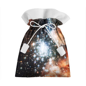 Подарочный 3D мешок с принтом COSMO STAR (S) в Кировске, 100% полиэстер | Размер: 29*39 см | Тематика изображения на принте: galaxy | nasa | nebula | space | star | абстракция | вселенная | галактика | звезда | звезды | космический | наса | планеты