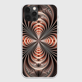 Чехол для iPhone 12 Pro Max с принтом Зеркальная спираль в Кировске, Силикон |  | зеркало | зеркальный рисунок | серебренный рисунок | серебро | спираль | туннель | цветок