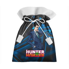 Подарочный 3D мешок с принтом Леорио Hunter x Hunter в Кировске, 100% полиэстер | Размер: 29*39 см | anime | hunter | hunter x hunter | zoldyck | аниме | зодиак | леорио | охотник | охотники | паладинайт
