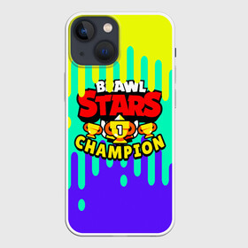 Чехол для iPhone 13 mini с принтом Чемпион Brawl Stars в Кировске,  |  | 1 место | brawl stars | game | бравл старс | браво старс | детская | игра | лучший игрок | чемпион | череп