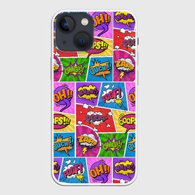Чехол для iPhone 13 mini с принтом Pop art в Кировске,  |  | painting | pop art | psy | style | арт | безумство | живопись | искусство | микс | поп
