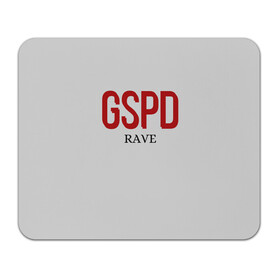 Коврик для мышки прямоугольный с принтом GSPD rave в Кировске, натуральный каучук | размер 230 х 185 мм; запечатка лицевой стороны | gspd | music | rave | гспд | гспд.