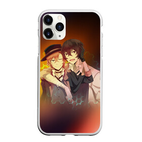 Чехол для iPhone 11 Pro Max матовый с принтом Дазай и Чуя в Кировске, Силикон |  | bungou stray dogs | chuuya | chuuya nakahara | dazai | dazai osamu | nakahara | osamu | бродячие псы | великий | накахара | чуя | чуя накахара