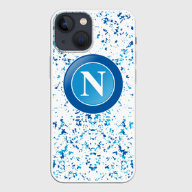 Чехол для iPhone 13 mini с принтом NAPOLI. в Кировске,  |  | fc | football | football club | napoli | sport | итальянский профессиональный футбольный клуб | наполи | неаполь | спорт | уефа | униформа | фирменные цвета | фк | футбол | футбольный клуб