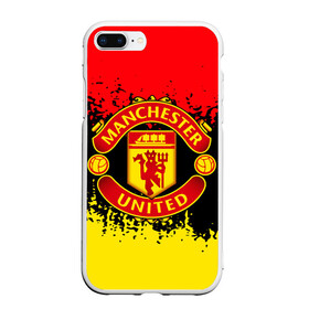 Чехол для iPhone 7Plus/8 Plus матовый с принтом MANCHESTER UNITED в Кировске, Силикон | Область печати: задняя сторона чехла, без боковых панелей | fc | football | football club | manchester united | sport | английский профессиональный футбольный клуб | манчестер юнайтед | спорт | уефа | униформа | фирменные цвета | фк | футбол | футбольный клуб