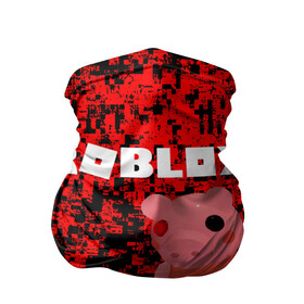 Бандана-труба 3D с принтом Roblox piggy/Свинка Пигги. в Кировске, 100% полиэстер, ткань с особыми свойствами — Activecool | плотность 150‒180 г/м2; хорошо тянется, но сохраняет форму | game | gamer | logo | minecraft | piggi | roblox | simulator | игра | конструктор | лого | пигги | свинья | симулятор | строительство | фигура