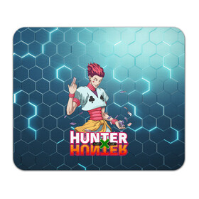 Коврик для мышки прямоугольный с принтом Хисока Hunter x Hunter в Кировске, натуральный каучук | размер 230 х 185 мм; запечатка лицевой стороны | anime | hunter | hunter x hunter | zoldyck | аниме | зодиак | охотник | охотники | хисока