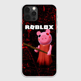 Чехол для iPhone 12 Pro с принтом ROBLOX PIGGY - СВИНКА ПИГГИ в Кировске, силикон | область печати: задняя сторона чехла, без боковых панелей | pig | piggy | roblox | игра | компьютерная игра | логотип | онлайн | онлайн игра | пигги | поросенок | роблакс | роблокс | свинка | свинья