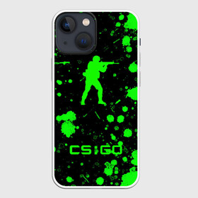 Чехол для iPhone 13 mini с принтом CS:GO logo в Кировске,  |  | american | counter strike | cs go | автомат | америка | армия | бой | брызги | война | детям | игра | капли | кислотный | контр страйк | краска | логотипы игр | мальчикам | монстр | неоновый | оружие | пацанские | пятна