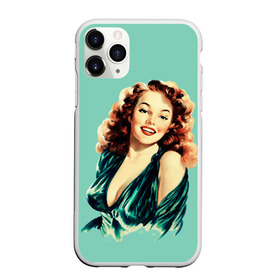 Чехол для iPhone 11 Pro матовый с принтом Retro girl в Кировске, Силикон |  | pin up | retro | девушка | плакат