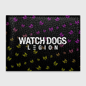 Обложка для студенческого билета с принтом WATCH DOGS LEGION   ВОТЧ ДОГС в Кировске, натуральная кожа | Размер: 11*8 см; Печать на всей внешней стороне | dogs | game | games | glitch | hacker | legion | logo | ubisoft | watch | вотч | глитч | догс | игра | игры | легион | лого | логотип | символ | хакер | хакеру