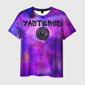 Мужская футболка 3D с принтом YASTEROD full paint в Кировске, 100% полиэфир | прямой крой, круглый вырез горловины, длина до линии бедер | eye | paint | purple | rinnegan | yasterod | глаз | краска | риннеган | фиолетовый