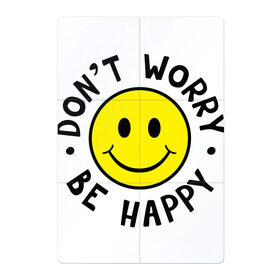 Магнитный плакат 2Х3 с принтом DONT WORRY BE HAPPY в Кировске, Полимерный материал с магнитным слоем | 6 деталей размером 9*9 см | bob marley | dont worry | face | happy | jamayka | music | smile | боб марли | веселье | музыка | не парься | смайлик | счастье | цитаты