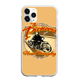 Чехол для iPhone 11 Pro Max матовый с принтом Hoosier Motorcycling в Кировске, Силикон |  | Тематика изображения на принте: motorcycle | байкеры | мотоциклы | пионеры