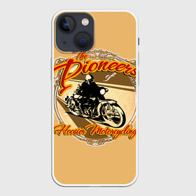 Чехол для iPhone 13 mini с принтом Hoosier Motorcycling в Кировске,  |  | motorcycle | байкеры | мотоциклы | пионеры