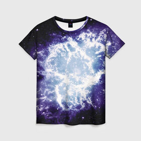 Женская футболка 3D с принтом Galaxy в Кировске, 100% полиэфир ( синтетическое хлопкоподобное полотно) | прямой крой, круглый вырез горловины, длина до линии бедер | 3301 | 4800 | dpi | galaxy | галактика | звезды | космос