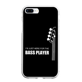 Чехол для iPhone 7Plus/8 Plus матовый с принтом BASS PLAYER (GUITAR) в Кировске, Силикон | Область печати: задняя сторона чехла, без боковых панелей | guitar | nick senpai | бас | бас гитара | гитара | марченко | никита марченко