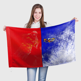 Флаг 3D с принтом На самый вверх в Кировске, 100% полиэстер | плотность ткани — 95 г/м2, размер — 67 х 109 см. Принт наносится с одной стороны | graffiti | speed | граффити | движение | скорость