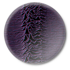 Значок с принтом Joy Division Glitch в Кировске,  металл | круглая форма, металлическая застежка в виде булавки | Тематика изображения на принте: glitch | ian curtis | joy division | rock | unknown pleasures | глюк | иэн кёртис | рок