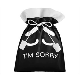 Подарочный 3D мешок с принтом Sorry not sorry в Кировске, 100% полиэстер | Размер: 29*39 см | 