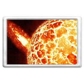 Магнит 45*70 с принтом Космический объект в Кировске, Пластик | Размер: 78*52 мм; Размер печати: 70*45 | planets | взрыв | взрывы | вселенная | вселенский | звезда | звёзды | космические | космический | космос | лава | мантия | огненный | огонь | пламя | планета | планеты | солнце | яркие | яркий
