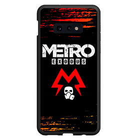 Чехол для Samsung S10E с принтом METRO EXODUS МЕТРО ИСХОД в Кировске, Силикон | Область печати: задняя сторона чехла, без боковых панелей | exodus | game | games | logo | metro | sam | sparta | spartan | игра | игры | исход | лого | логотип | логотипы | метро | символ | символы | спарта | спартанец | сэм | эксодус