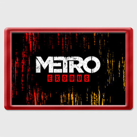 Магнит 45*70 с принтом METRO EXODUS / МЕТРО ИСХОД в Кировске, Пластик | Размер: 78*52 мм; Размер печати: 70*45 | exodus | game | games | logo | metro | sam | sparta | spartan | игра | игры | исход | лого | логотип | логотипы | метро | символ | символы | спарта | спартанец | сэм | эксодус