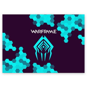 Поздравительная открытка с принтом WARFRAME / ВАРФРЕЙМ в Кировске, 100% бумага | плотность бумаги 280 г/м2, матовая, на обратной стороне линовка и место для марки
 | frame | game | games | logo | prime | war | warframe | вар | варфрейм | игра | игры | кува | лого | логотип | логотипы | прайм | символ | символы | фрейм