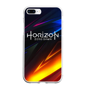 Чехол для iPhone 7Plus/8 Plus матовый с принтом Horizon Zero Dawn STRIPES в Кировске, Силикон | Область печати: задняя сторона чехла, без боковых панелей | Тематика изображения на принте: aloy | antasy girl | art | artwork | digital art | fantasy | horizon | horizon: zero dawn | landscape | tallneck | warrior fantasy | weapon | zero dawn