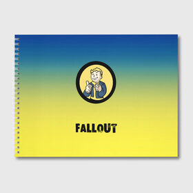 Альбом для рисования с принтом Fallout Фоллаут в Кировске, 100% бумага
 | матовая бумага, плотность 200 мг. | Тематика изображения на принте: boy | fallout | new vegas | nuka cola | апокалипсис | бандиты | вегас | война | градиент | девочкам | детям | игра | логотипы игр | мальчикам | оружие | парни | пистолеты | подростковые | постапокалипсис | убежище