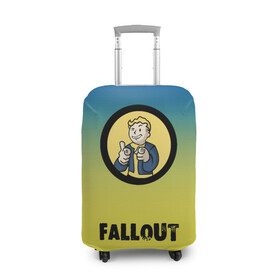 Чехол для чемодана 3D с принтом Fallout/Фоллаут в Кировске, 86% полиэфир, 14% спандекс | двустороннее нанесение принта, прорези для ручек и колес | boy | fallout | new vegas | nuka cola | апокалипсис | бандиты | вегас | война | градиент | девочкам | детям | игра | логотипы игр | мальчикам | оружие | парни | пистолеты | подростковые | постапокалипсис | убежище