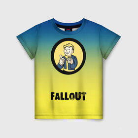 Детская футболка 3D с принтом Fallout/Фоллаут в Кировске, 100% гипоаллергенный полиэфир | прямой крой, круглый вырез горловины, длина до линии бедер, чуть спущенное плечо, ткань немного тянется | boy | fallout | new vegas | nuka cola | апокалипсис | бандиты | вегас | война | градиент | девочкам | детям | игра | логотипы игр | мальчикам | оружие | парни | пистолеты | подростковые | постапокалипсис | убежище