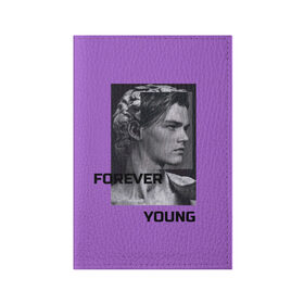 Обложка для паспорта матовая кожа с принтом Леонардо Ди Каприо в Кировске, натуральная матовая кожа | размер 19,3 х 13,7 см; прозрачные пластиковые крепления | forever young | леонардо ди каприо | лицо | эстетика
