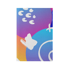 Обложка для паспорта матовая кожа с принтом Градация цвета в Кировске, натуральная матовая кожа | размер 19,3 х 13,7 см; прозрачные пластиковые крепления | градация | градиент | градиентная | градиентный | зарисовка | пятна | штрихи