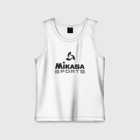 Детская майка хлопок с принтом MIKASA SPORTS в Кировске,  |  | Тематика изображения на принте: beach | mikasa | voleybal | volleyball | волебол | волейбол | волейболист | волейболистка | воллейбол | микаса | пляжный