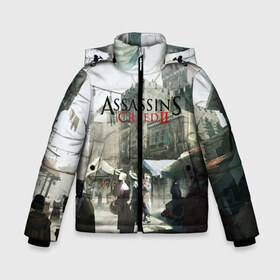 Зимняя куртка для мальчиков 3D с принтом Assassin’s Creed 2 в Кировске, ткань верха — 100% полиэстер; подклад — 100% полиэстер, утеплитель — 100% полиэстер | длина ниже бедра, удлиненная спинка, воротник стойка и отстегивающийся капюшон. Есть боковые карманы с листочкой на кнопках, утяжки по низу изделия и внутренний карман на молнии. 

Предусмотрены светоотражающий принт на спинке, радужный светоотражающий элемент на пуллере молнии и на резинке для утяжки | Тематика изображения на принте: black flag | brotherhood | chronicles | creed | game | origins | revelations | rogue | syndicate | unity | valhalla | альтаир | ассасин | игры | кинжал | пираты
