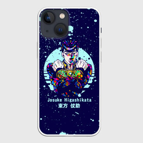 Чехол для iPhone 13 mini с принтом JoJo Bizarre Adventure в Кировске,  |  | anime | jojo | jojo’s bizarre adventure | аниме | анимэ | биззаре адвенчер | джо | джо джо | джоджо | джонатан джостар | дзёсукэ хигасиката | дзётаро кудзё | жожо | игги | кира | лого | манга | невероятные приключения