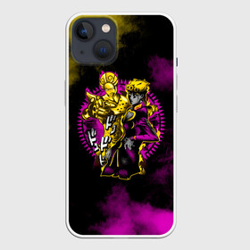 Чехол для iPhone 13 с принтом JoJo Bizarre Adventure в Кировске,  |  | Тематика изображения на принте: anime | jojo | jojo’s bizarre adventure | аниме | анимэ | биззаре адвенчер | джо | джо джо | джоджо | джонатан джостар | дзёсукэ хигасиката | дзётаро кудзё | жожо | игги | кира | лого | манга | невероятные приключения