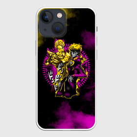 Чехол для iPhone 13 mini с принтом JoJo Bizarre Adventure в Кировске,  |  | anime | jojo | jojo’s bizarre adventure | аниме | анимэ | биззаре адвенчер | джо | джо джо | джоджо | джонатан джостар | дзёсукэ хигасиката | дзётаро кудзё | жожо | игги | кира | лого | манга | невероятные приключения