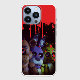 Чехол для iPhone 13 Pro с принтом Five Nights At Freddys в Кировске,  |  | 5 ночей | 5 ночей с фредди | 5 ночей с фреди | five nights at freddys | fnaf | foxy | аниматроники | игра | компьютерная игра | пять ночей с фредди | фокси | фредди | фреди | чика