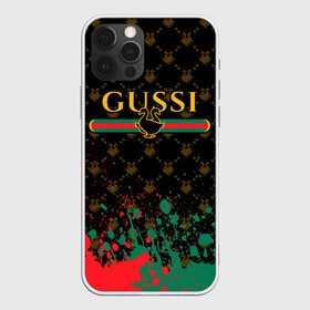 Чехол для iPhone 12 Pro Max с принтом GUSSI ГУСИ в Кировске, Силикон |  | anti | antibrand | brand | fashion | gucci | gusi | gussi | logo | meme | memes | анти | антибренд | бренд | гуси | гуччи | забавные | лого | логотип | мем | мемы | мода | прикол | приколы | прикольные | символ