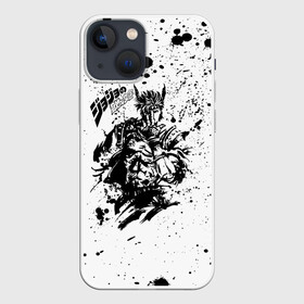 Чехол для iPhone 13 mini с принтом JoJo Bizarre Adventure в Кировске,  |  | anime | jojo | jojo’s bizarre adventure | аниме | анимэ | биззаре адвенчер | джо | джо джо | джоджо | джонатан джостар | дзёсукэ хигасиката | дзётаро кудзё | жожо | игги | кира | лого | манга | невероятные приключения