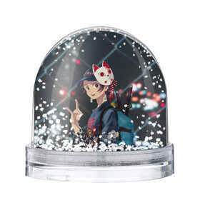 Снежный шар с принтом Танджиро Камадо в Кировске, Пластик | Изображение внутри шара печатается на глянцевой фотобумаге с двух сторон | kamado | tanjiro | демоны | камадо | клинок | танджиро