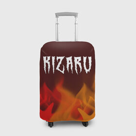 Чехол для чемодана 3D с принтом KIZARU / КИЗАРУ в Кировске, 86% полиэфир, 14% спандекс | двустороннее нанесение принта, прорези для ручек и колес | family | haunted | kizaru | logo | music | rap | rapper | кизару | лого | логотип | логотипы | музыка | рэп | рэпер | рэперы | символ | символы | фэмили | хантед