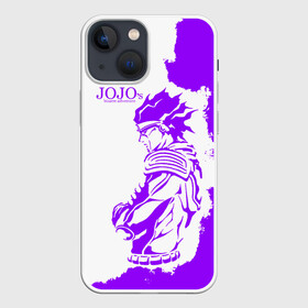 Чехол для iPhone 13 mini с принтом Хамон фиолетовый в Кировске,  |  | anime | jojo | jojo’s bizarre adventure | аниме | анимэ | биззаре адвенчер | джо | джо джо | джоджо | джонатан джостар | дзёсукэ хигасиката | дзётаро кудзё | жожо | игги | кира | лого | манга | невероятные приключения