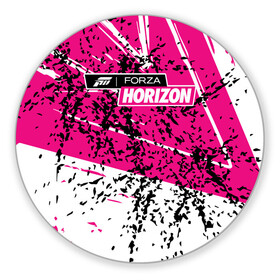 Коврик для мышки круглый с принтом Forza Horizon в Кировске, резина и полиэстер | круглая форма, изображение наносится на всю лицевую часть | fh4 | forza | games | horizon | playground | авто | гонки | горизонт | машины | сила | фестиваль | форза | хоризон