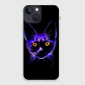 Чехол для iPhone 13 mini с принтом Дикая кошка в Кировске,  |  | кот | котенок | кошка